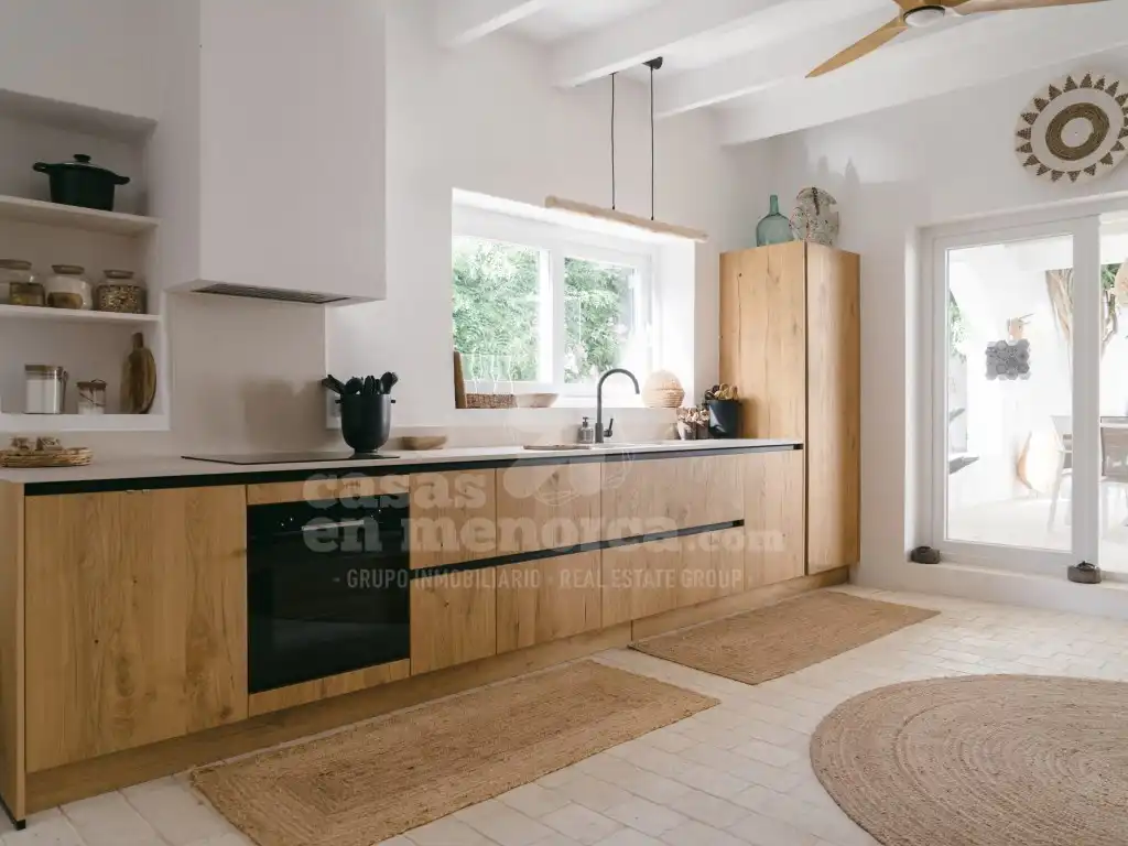 Cocina de Casa o chalet en venta en Es Castell con Aire acondicionado, Calefacción y Jardín privado