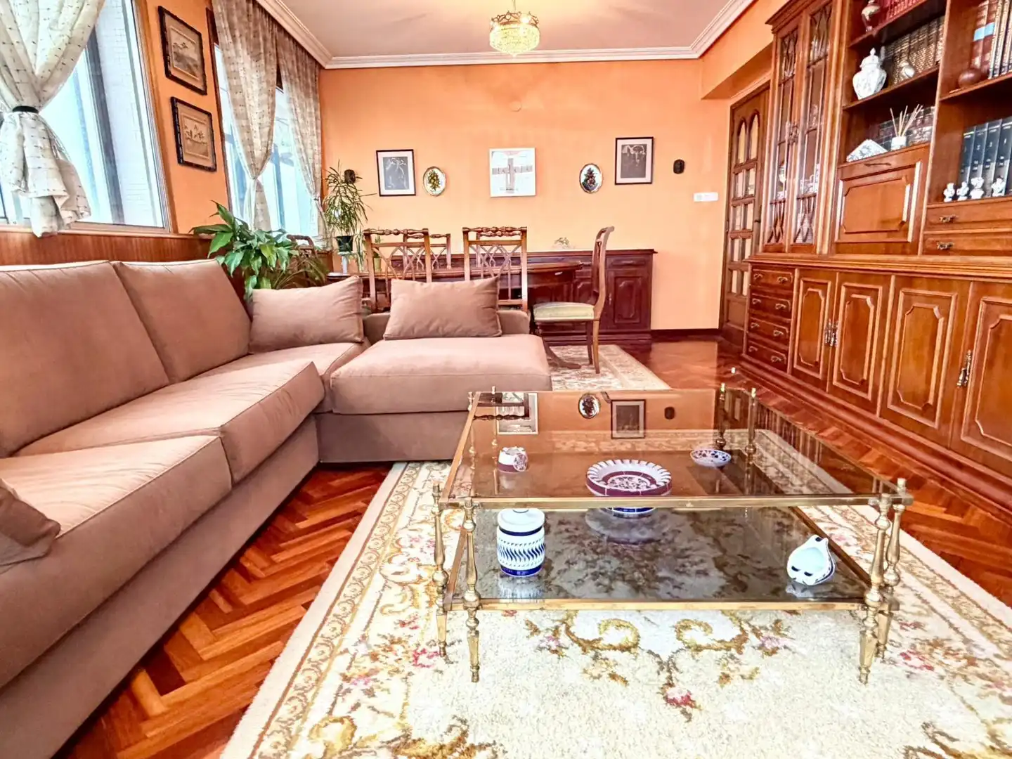 Sala de estar de Piso en venta en A Coruña Capital  con Calefacción, Terraza y Trastero