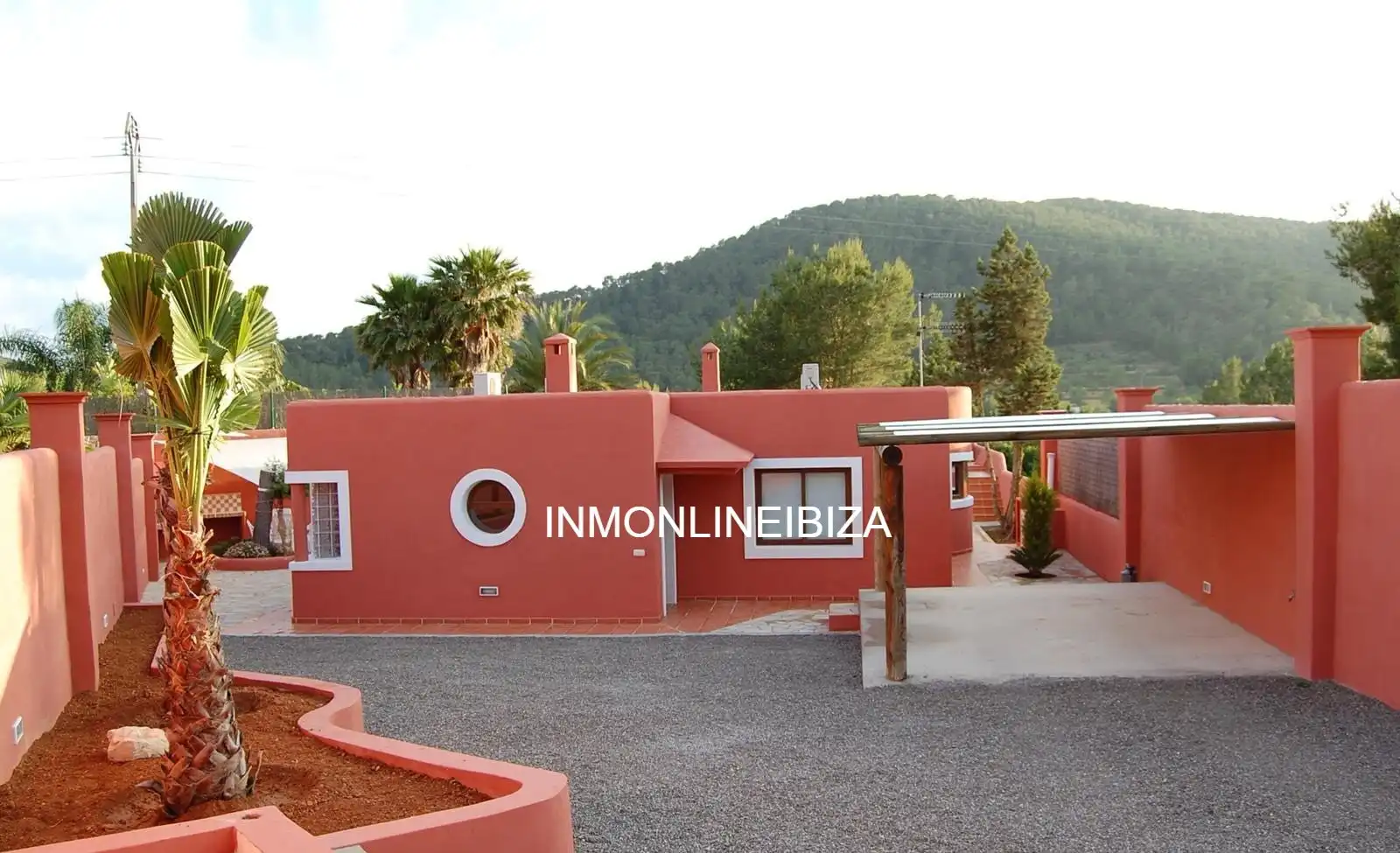 Vista exterior de Casa o chalet de alquiler en Sant Josep de sa Talaia con Jardín privado, Terraza y Piscina