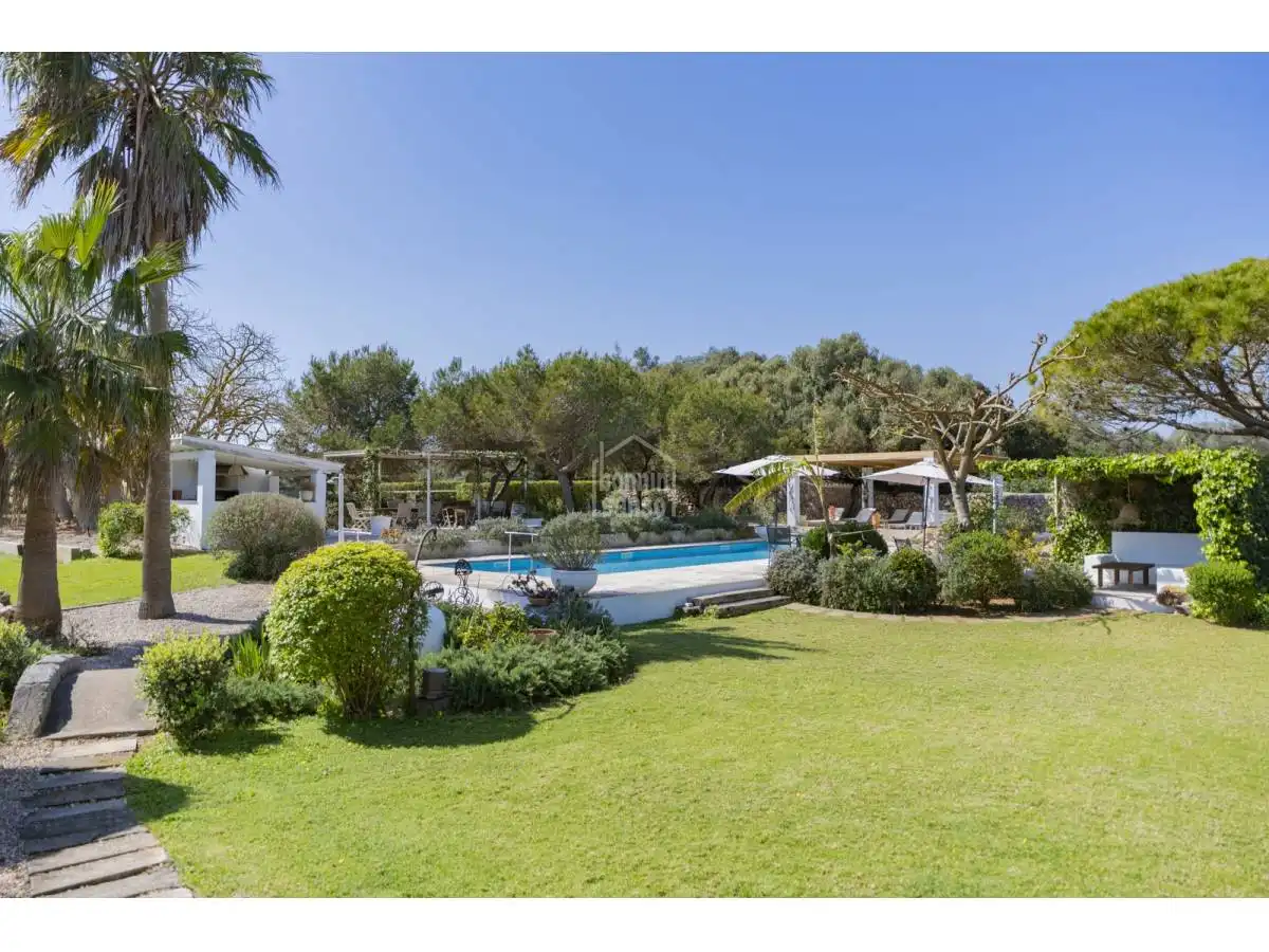 Jardín de Finca rústica en venta en Sant Lluís con Jardín privado, Terraza y Piscina
