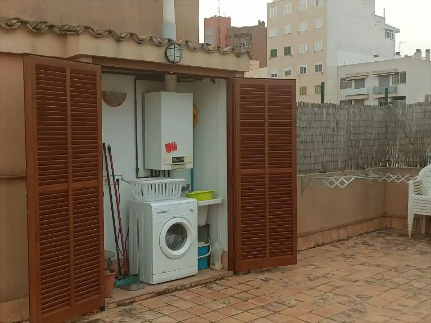 Terrasse von Wohnung zur Miete in  Palma de Mallorca mit Klimaanlage