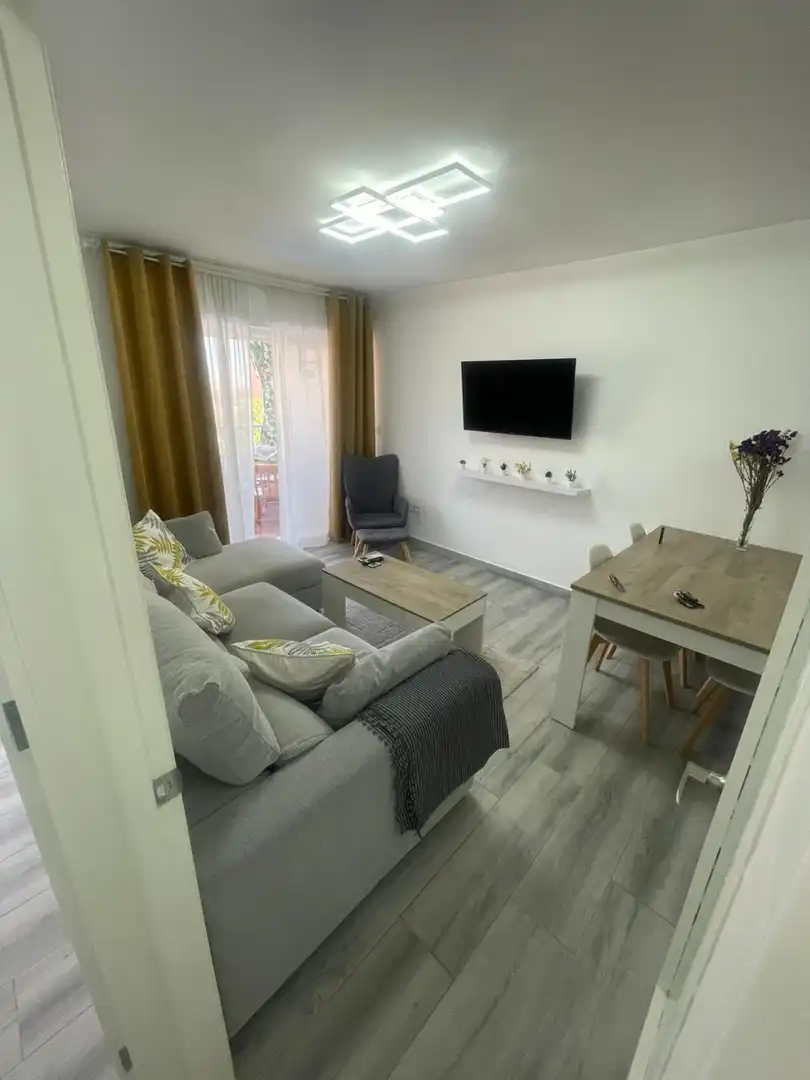 Sala d'estar de Apartament de lloguer en Torrevieja amb Calefacció, Terrassa i Piscina