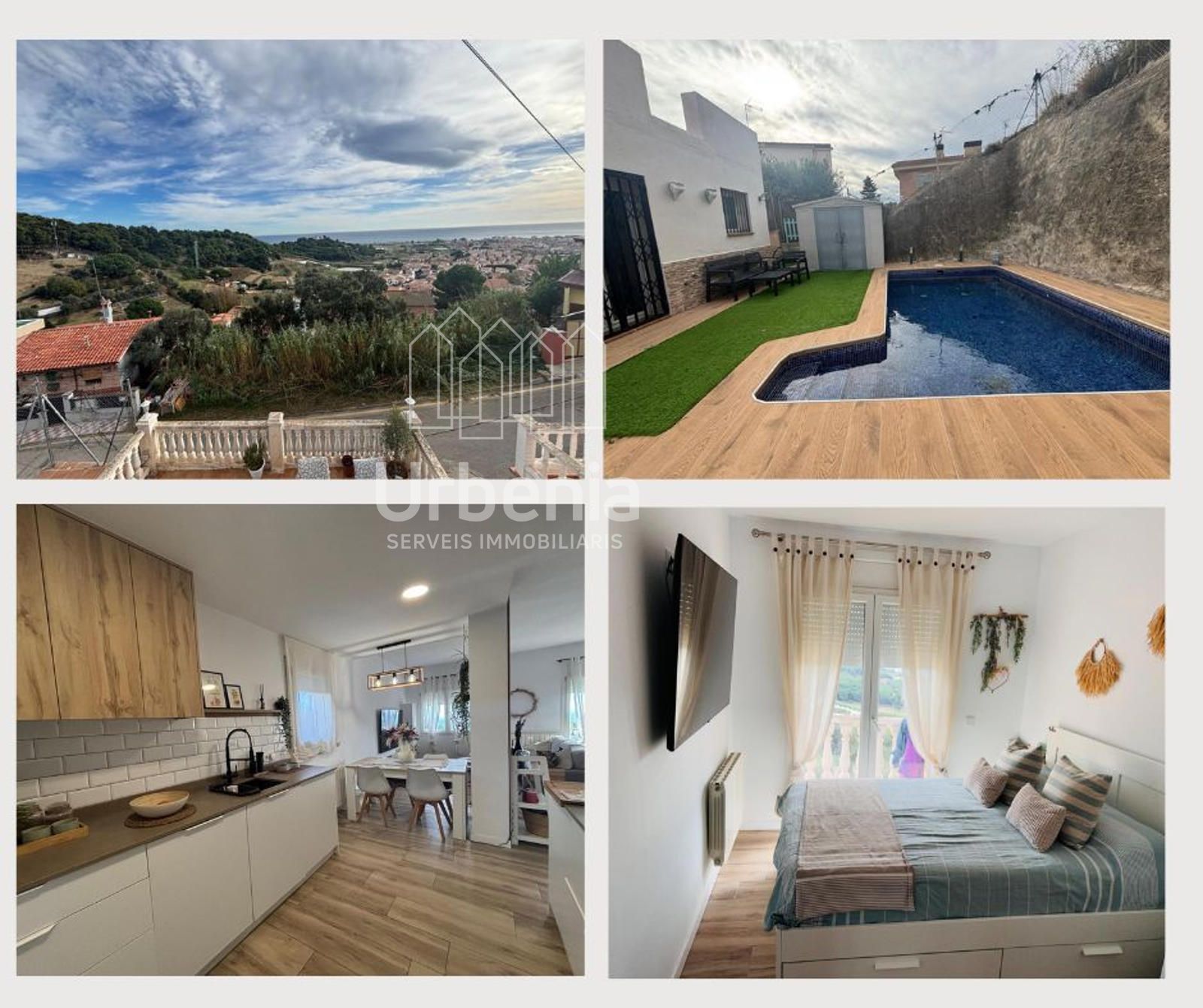 Vista exterior de Casa o xalet en venda en Pineda de Mar amb Aire condicionat, Calefacció i Terrassa