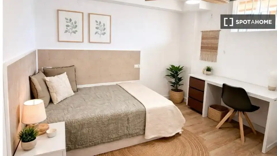 Habitación de Piso de alquiler en Madrid con Aire acondicionado, Calefacción y Amueblado