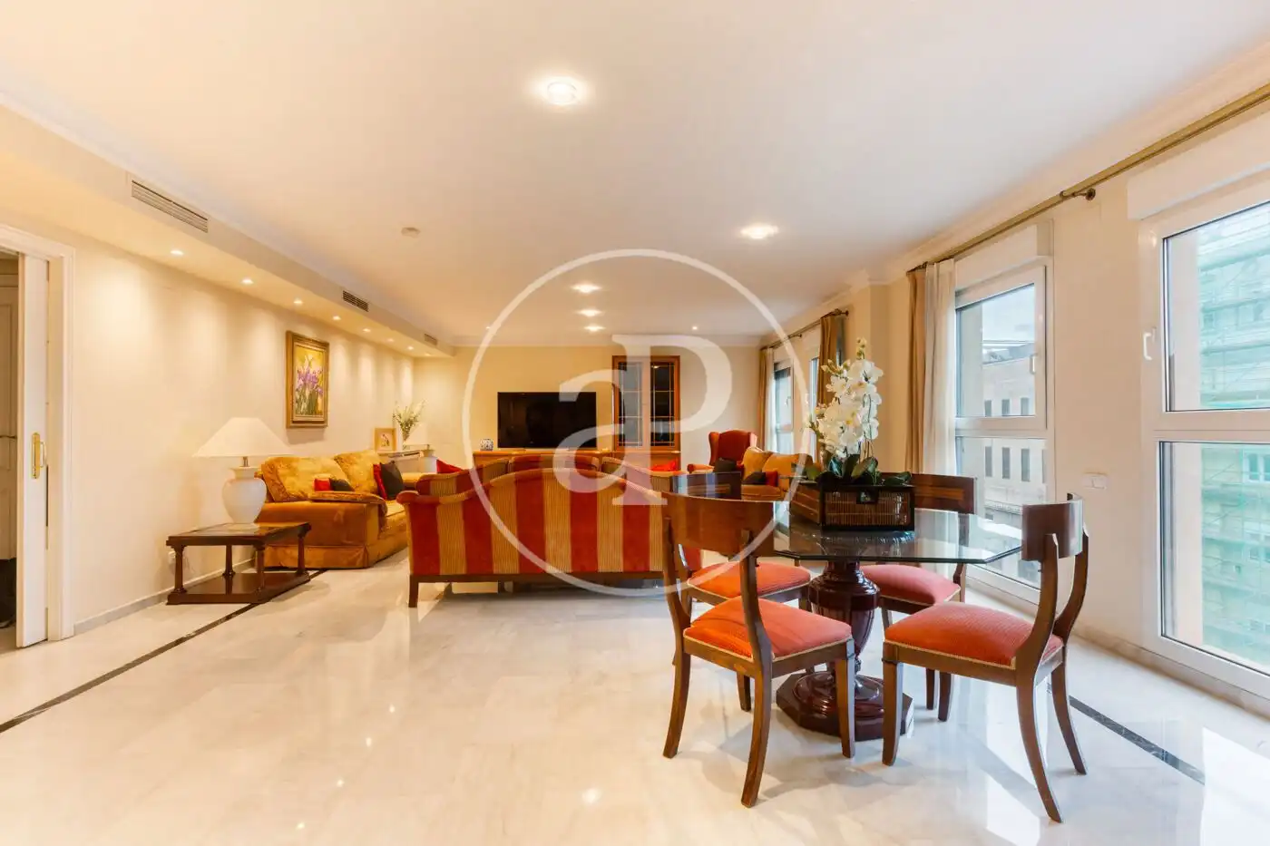 Living room of Flat for rent in Valencia  with Air Conditioner, Heating and Storage room