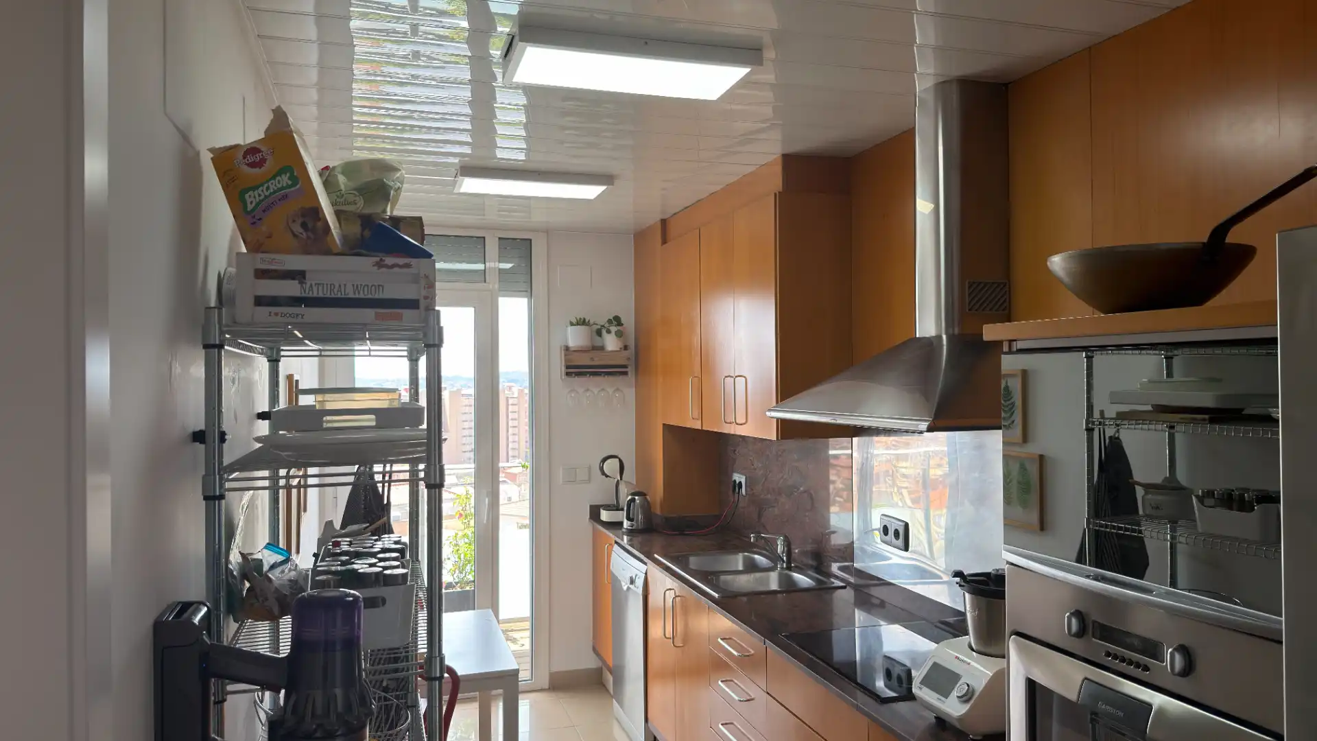 Kitchen of Flat for sale in Terrassa  with Air Conditioner, Heating and Parquet flooring