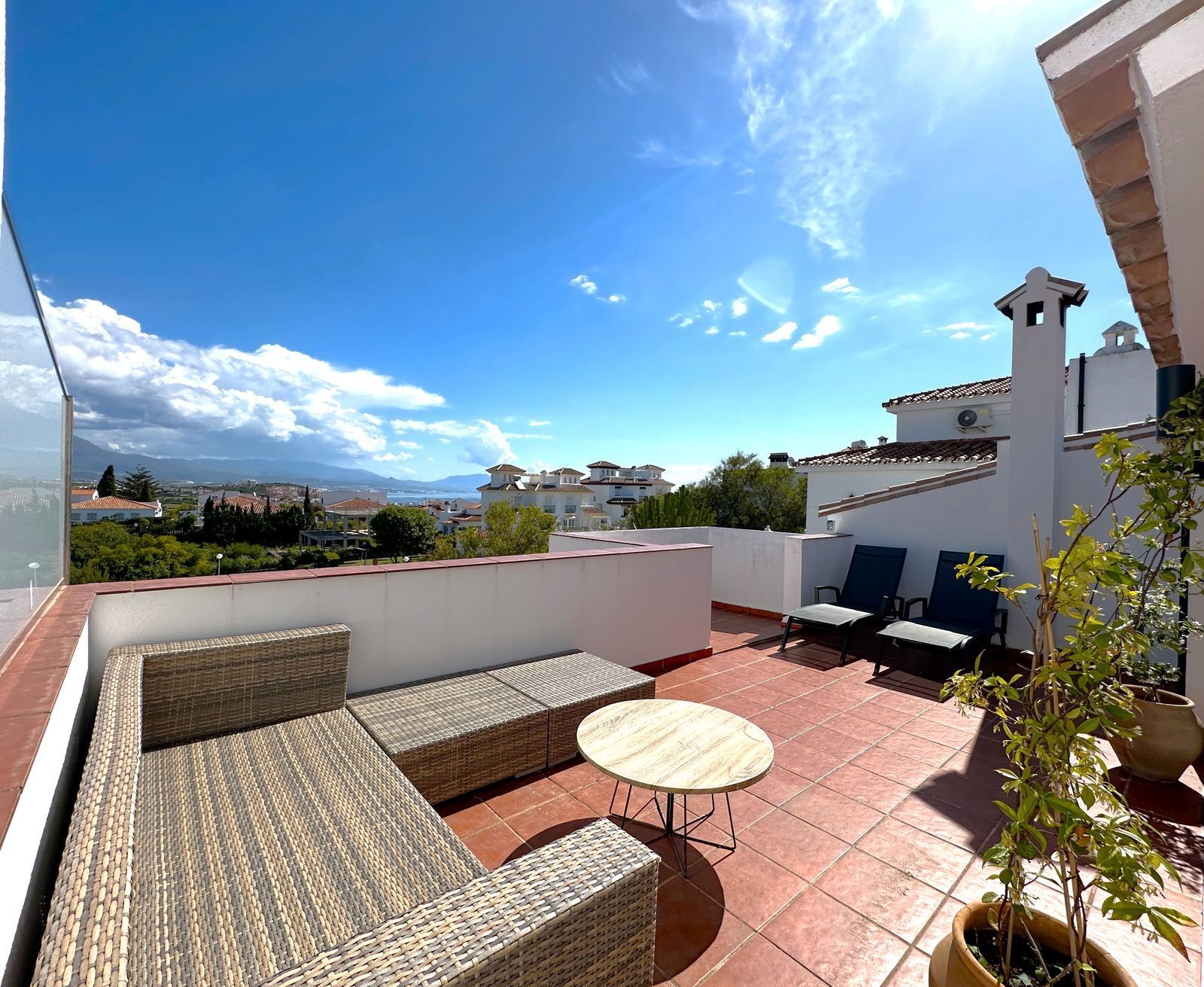 Terrace of Single-family semi-detached for sale in Manilva  with Air Conditioner, Terrace and Furnished