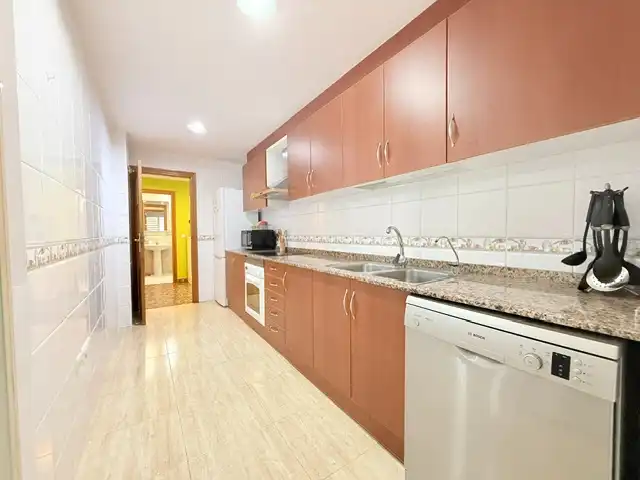 Cocina de Piso en venta en Castellón de la Plana / Castelló de la Plana con Aire acondicionado, Calefacción y Terraza