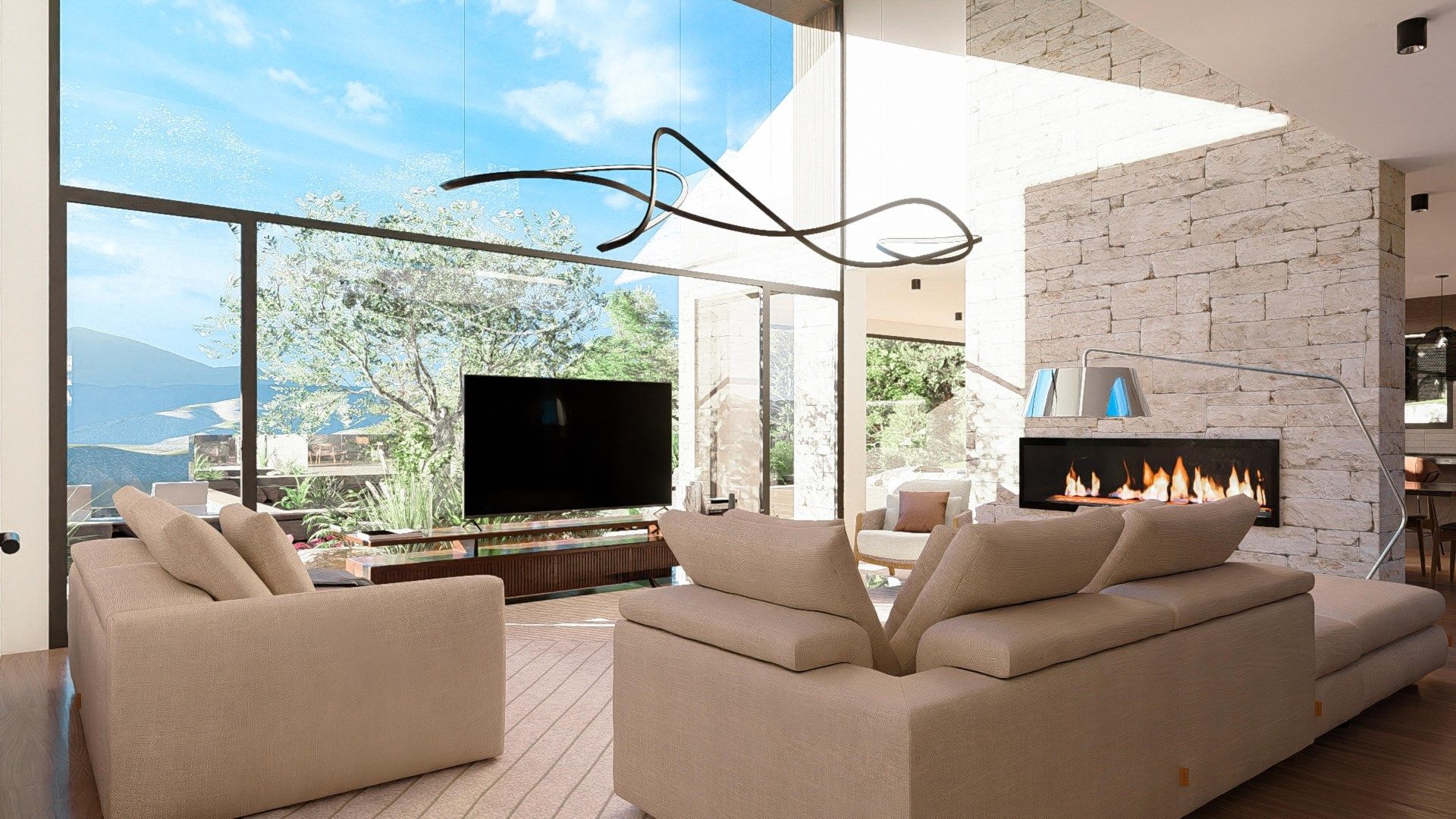 Living room of House or chalet for sale in Montferrer i Castellbò  with Swimming Pool