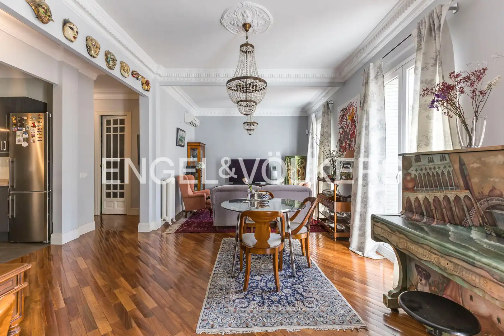 Dining room of Flat for sale in Madrid  with Air Conditioner, Heating and Balcony