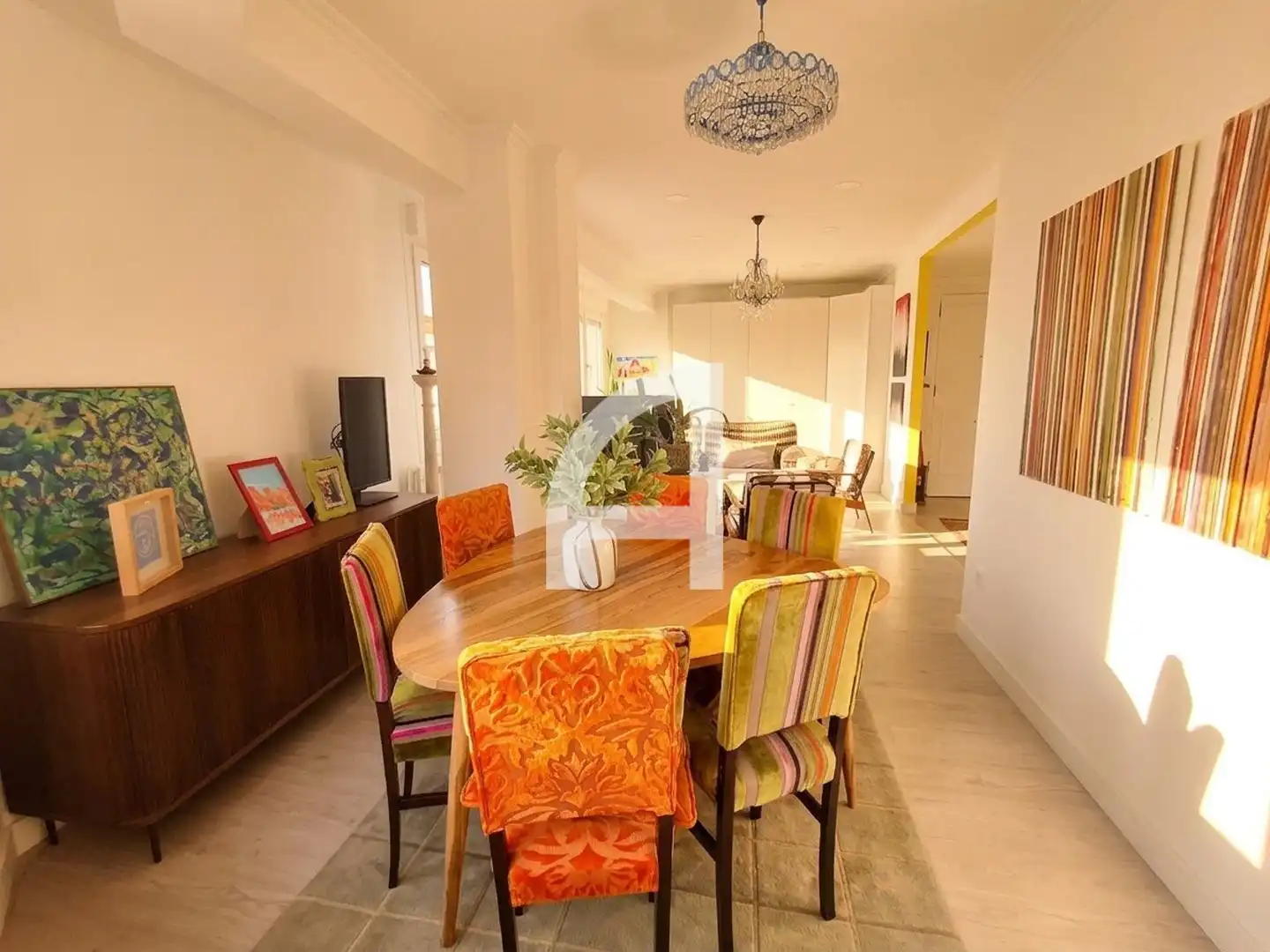 Dining room of Flat for sale in Vigo   with Heating and Furnished