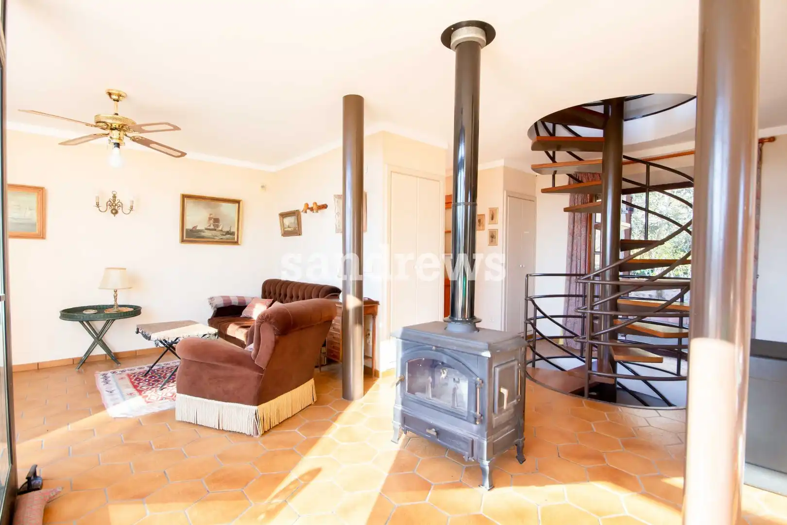 Living room of Country homes for sale in Agullana  with Air Conditioner, Heating and Private garden