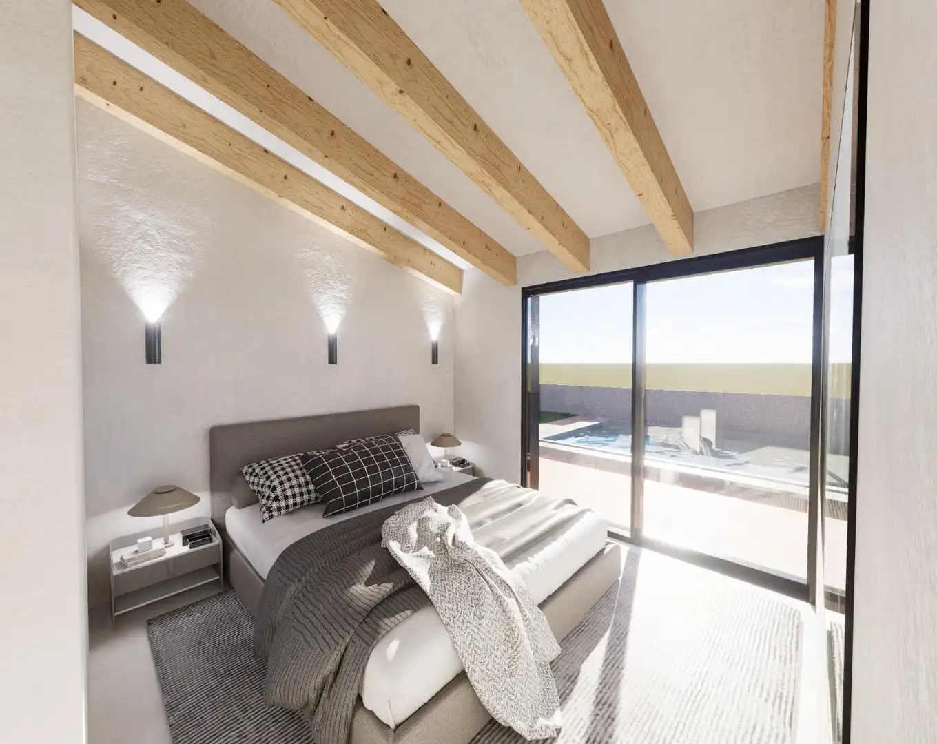 Habitación de Casa o chalet en venta en Blanes con Aire acondicionado, Calefacción y Jardín privado