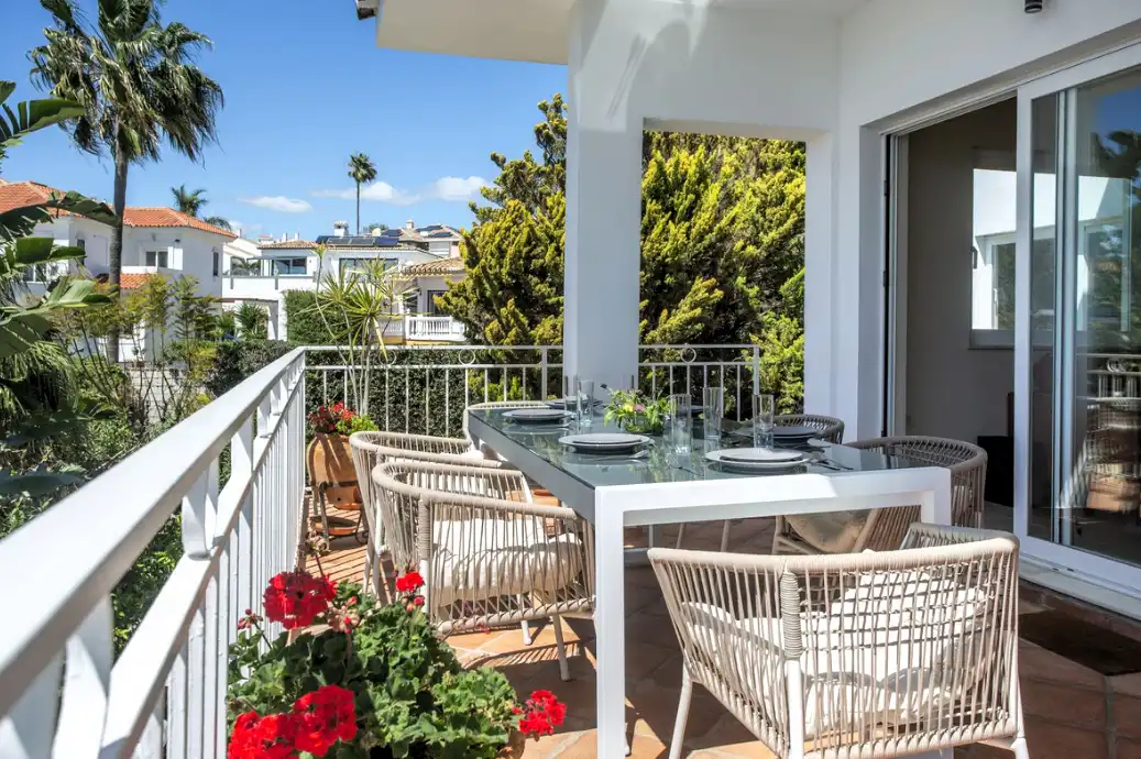 Terrassa de Casa o xalet en venda en Mijas amb Aire condicionat, Jardí privat i Terrassa