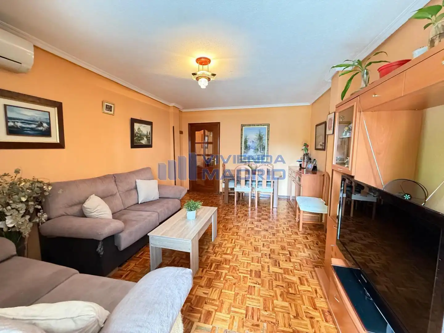 Wohnzimmer von Wohnung zum Verkauf in Móstoles mit Klimaanlage, Terrasse und Abstellraum