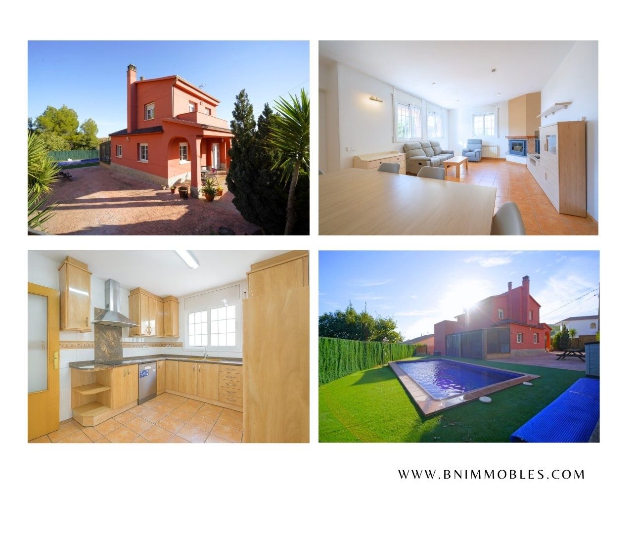 Vista exterior de Casa o xalet en venda en Vacarisses amb Calefacció, Terrassa i Piscina