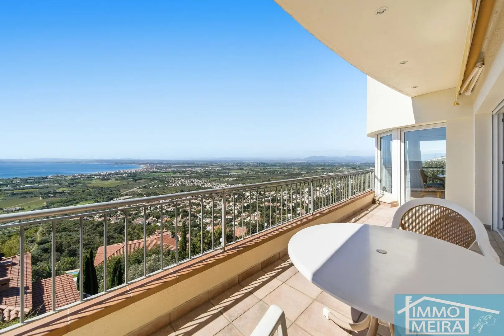 Balcony of Houses for sale in Roses  with Air Conditioner, Heating and Private garden