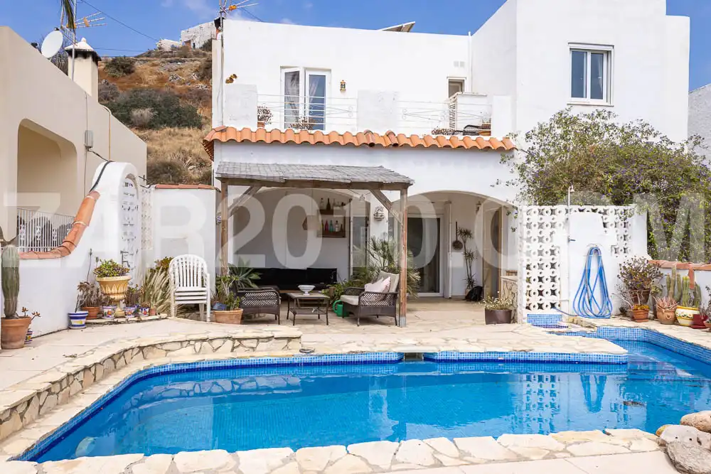 Piscina de Casa o xalet en venda en Mojácar amb Aire condicionat, Jardí privat i Terrassa