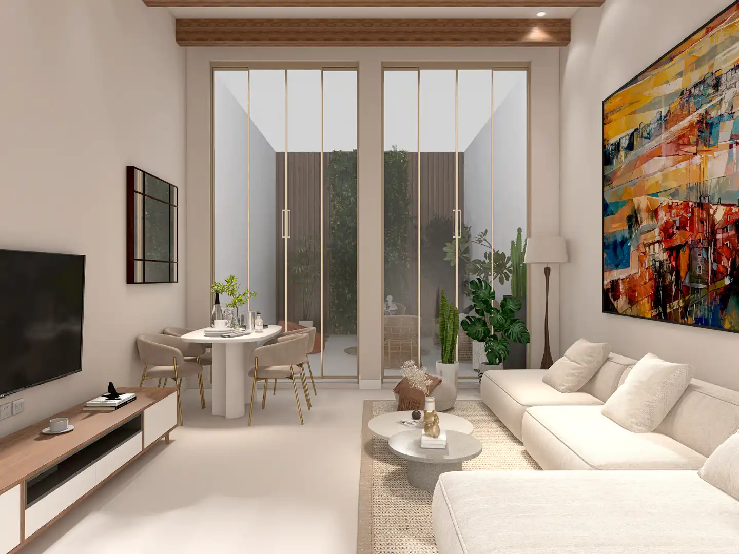 Living room of Flat for sale in Barcelona  with Private garden and Terrace