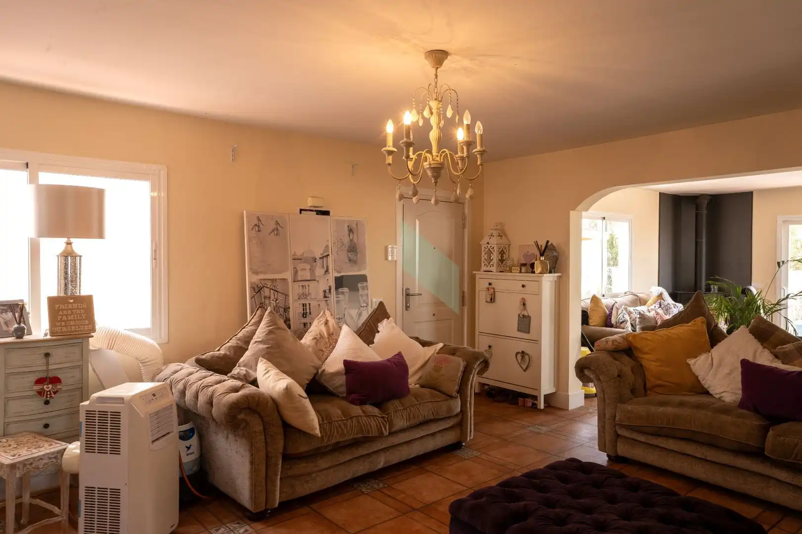 Sala d'estar de Casa o xalet en venda en San Miguel