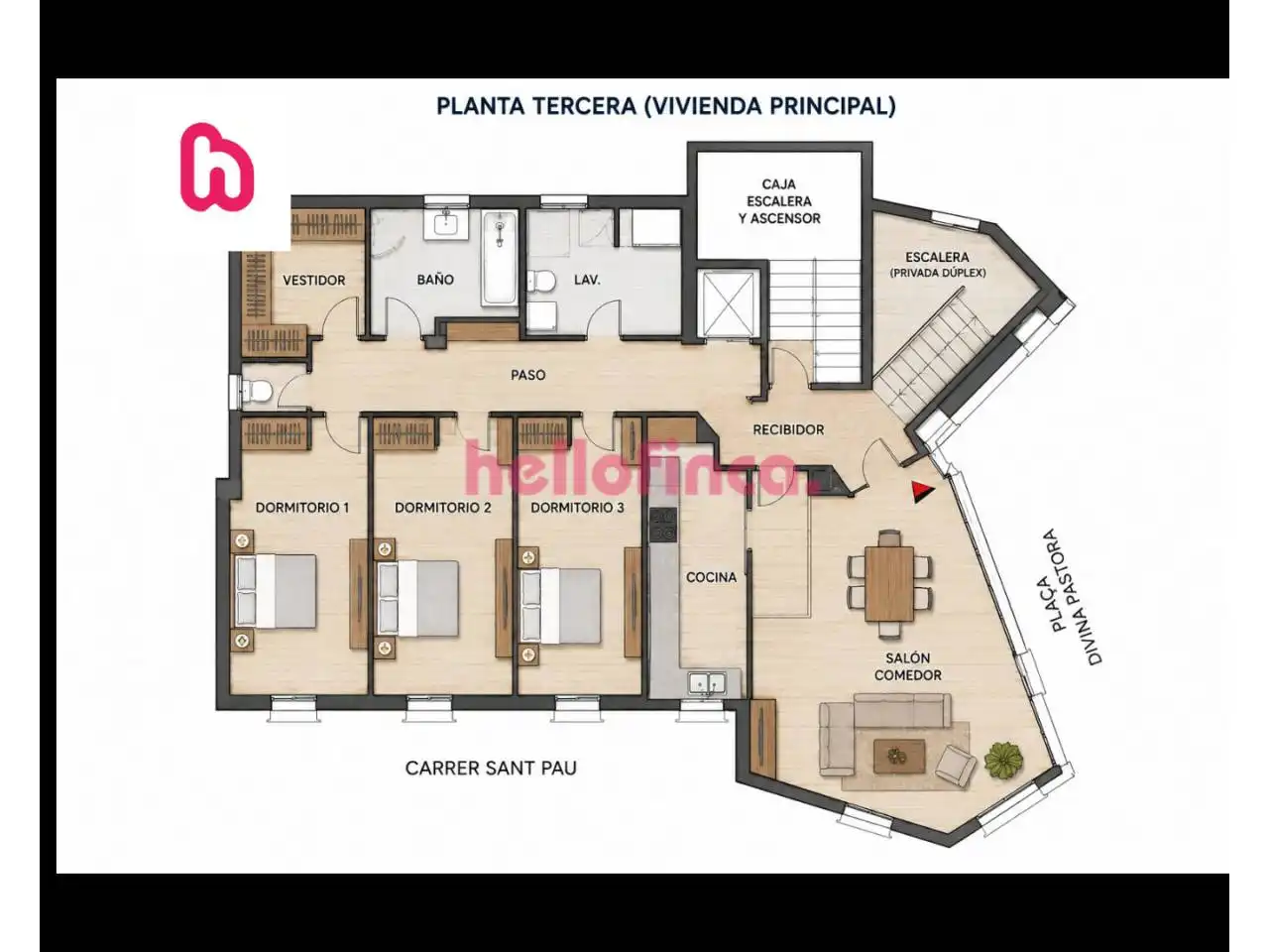 Maisonette mit Terrasse zum Verkauf in Calle Sant Pau, imagen 54