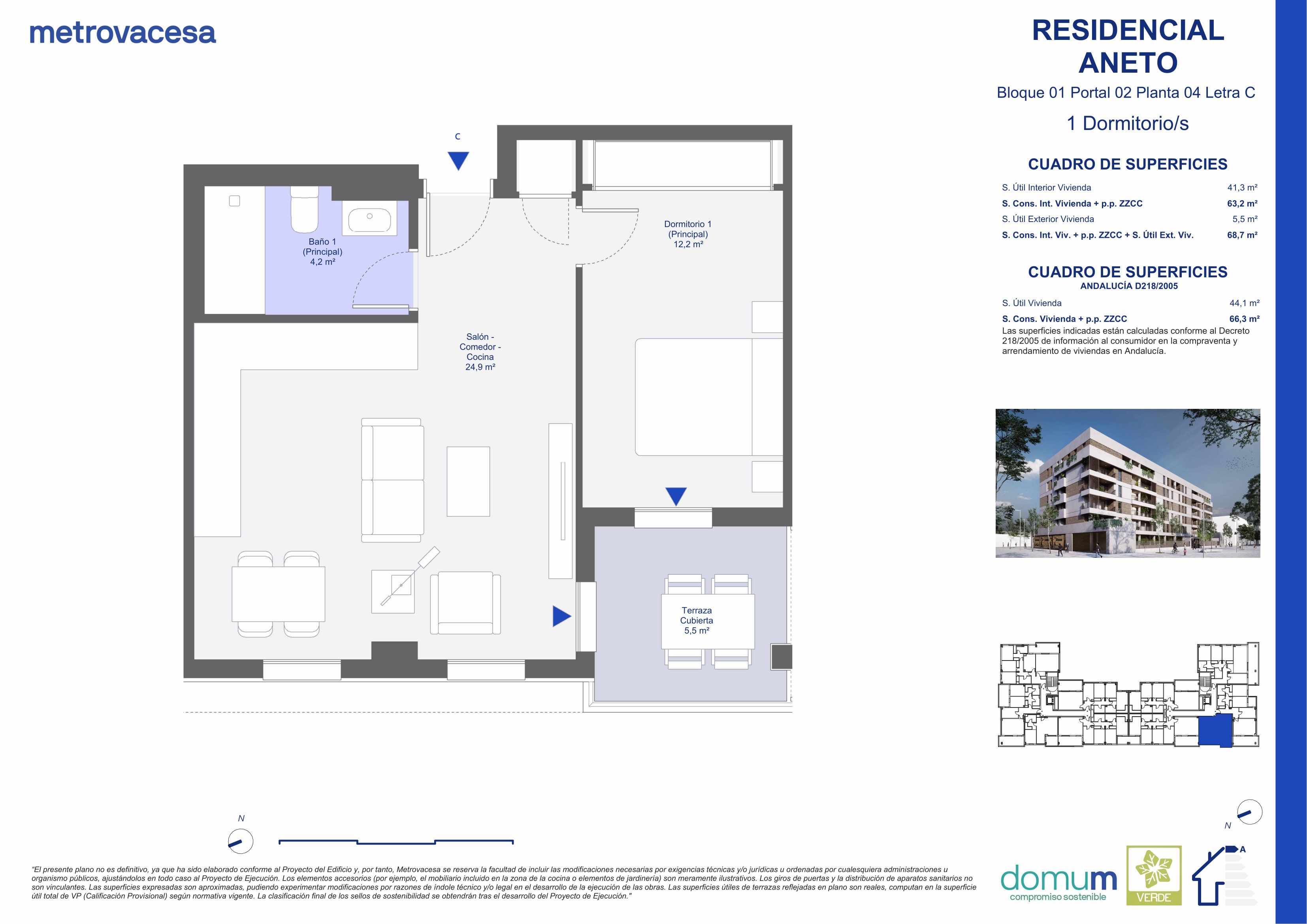 Flat for sale in  Sevilla Capital  with Air Conditioner, Oven and Community pool