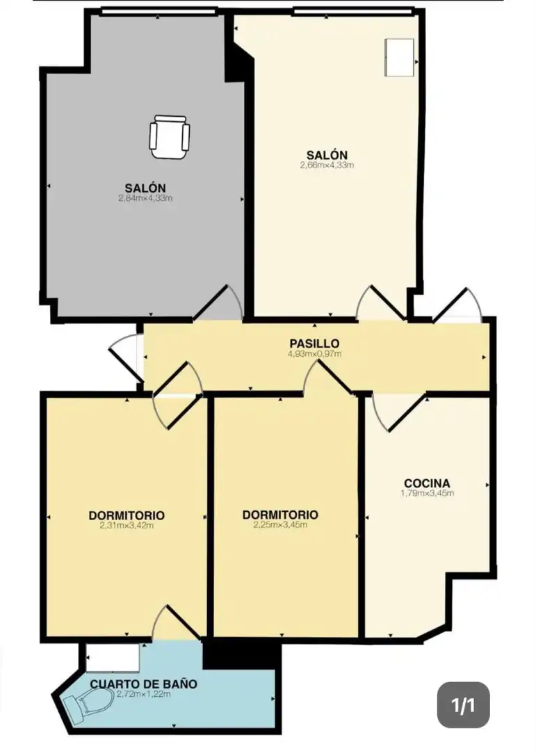 Wohnung zum Verkauf in Zaragoza mit Klimaanlage, Heizung und Balkon