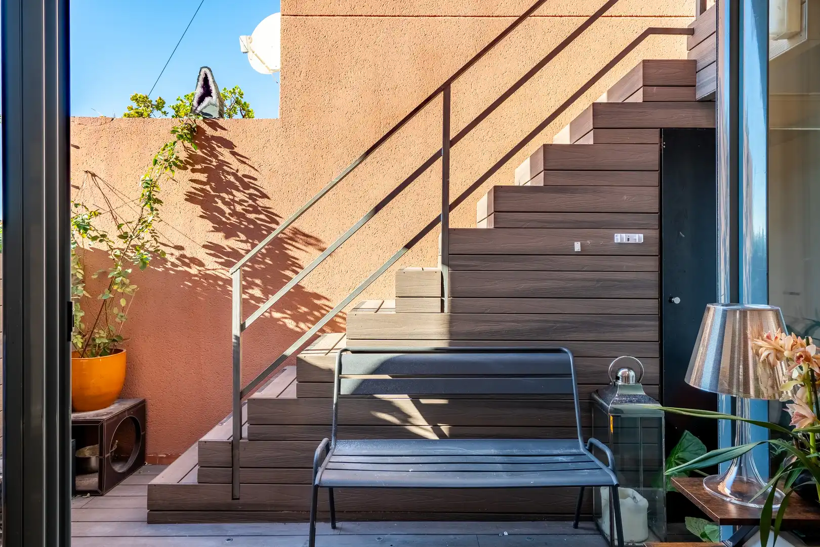 Terrasse von Dachboden zum Verkauf in Barcelona mit Klimaanlage, Heizung und Parkett