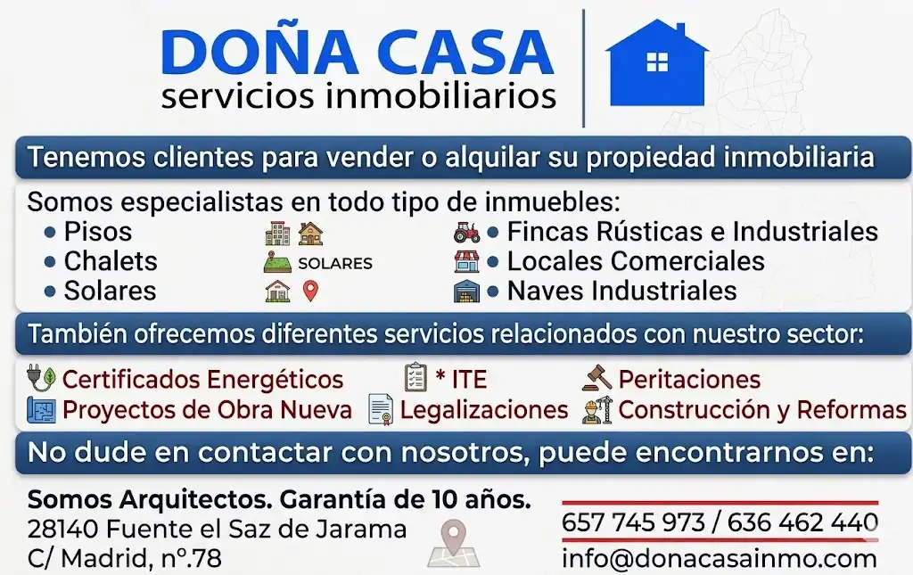 Außenansicht von Country house zur Miete in Fuente El Saz de Jarama mit Klimaanlage, Privatgarten und Abstellraum