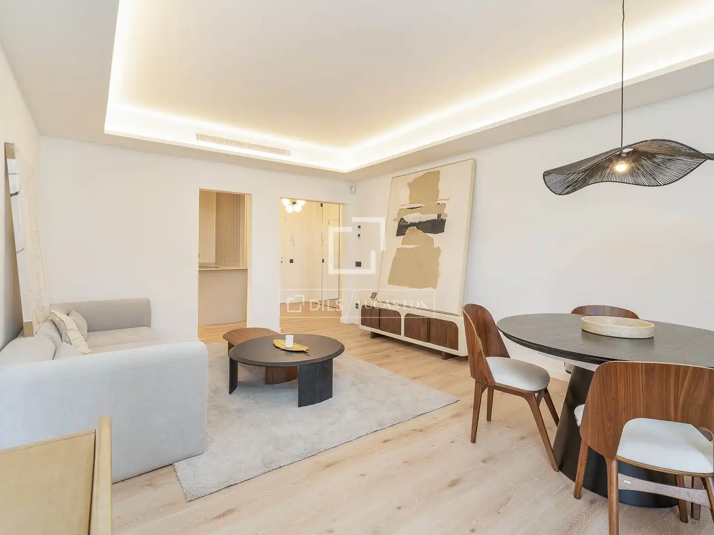 Sala de estar de Piso en venta en Barcelona con Aire acondicionado, Calefacción y Parquet