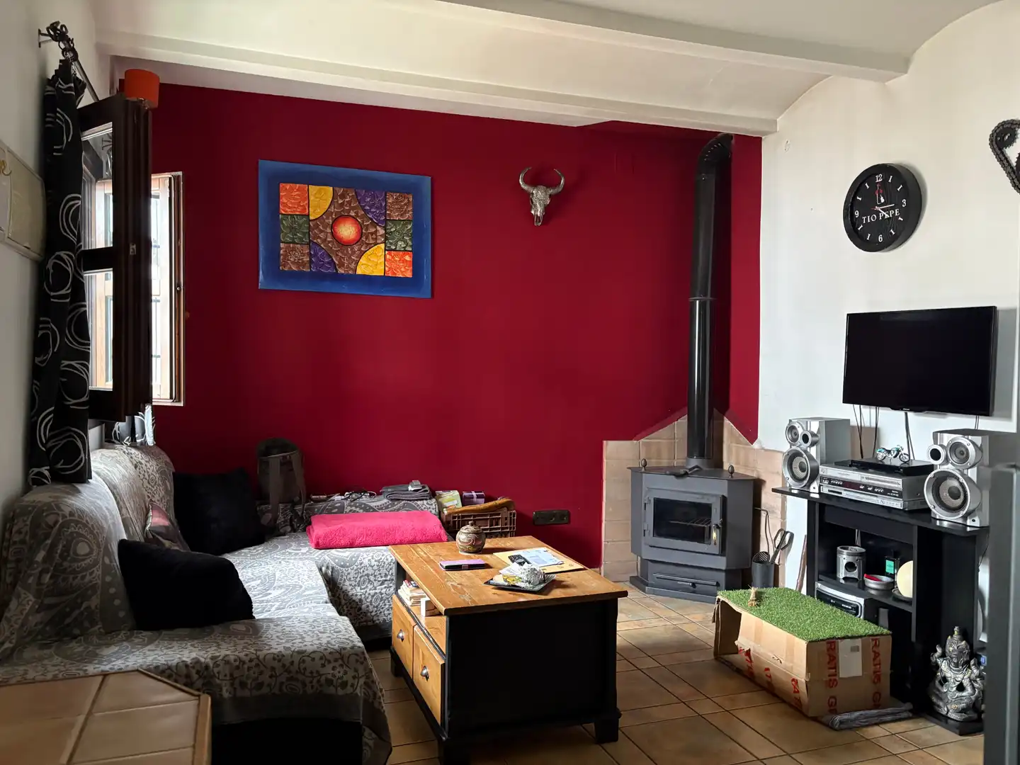 Living room of Houses for rent in Plasencia  with Air Conditioner, Heating and Furnished