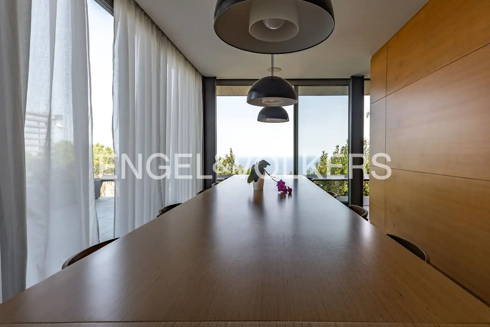 Comedor de Casa o chalet de alquiler en Alella con Aire acondicionado, Calefacción y Jardín privado
