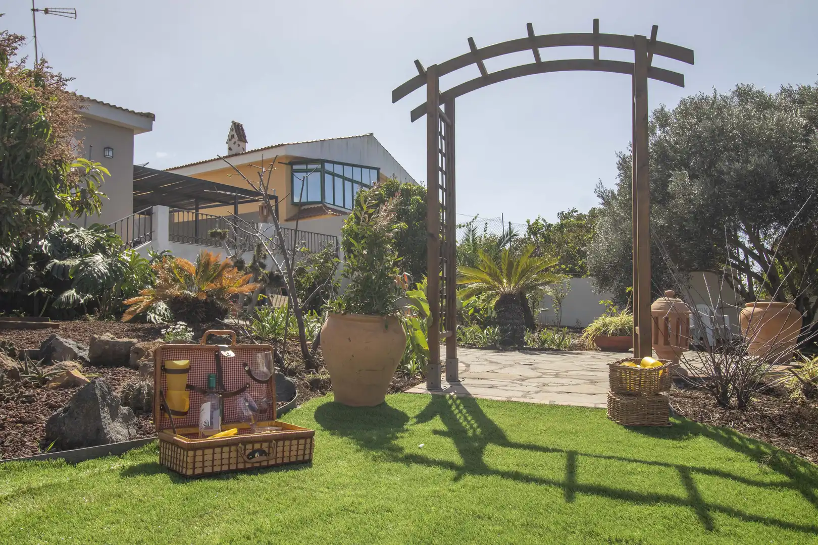 Garden of Houses for rent in Tacoronte  with Air Conditioner, Private garden and Terrace