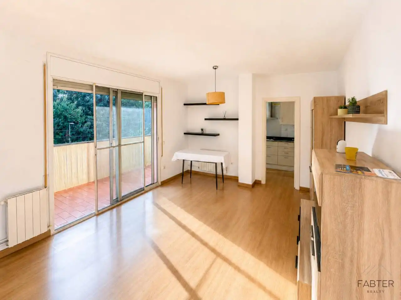 Dining room of Flat for sale in Polinyà  with Heating, Parquet flooring and Storage room