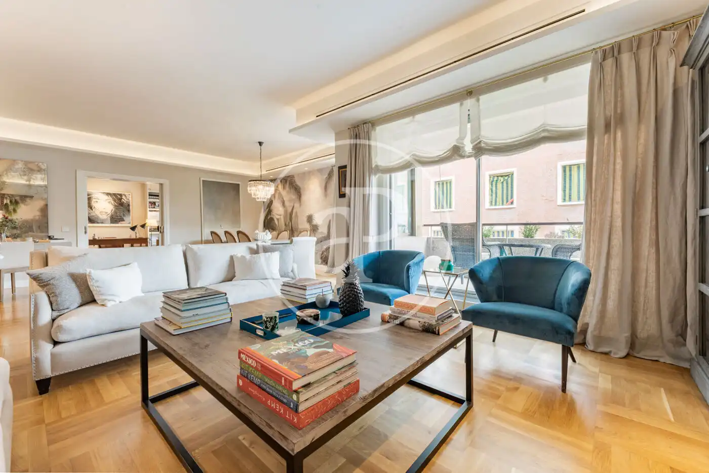 Sala de estar de Piso en venta en  Madrid Capital con Aire acondicionado, Calefacción y Terraza