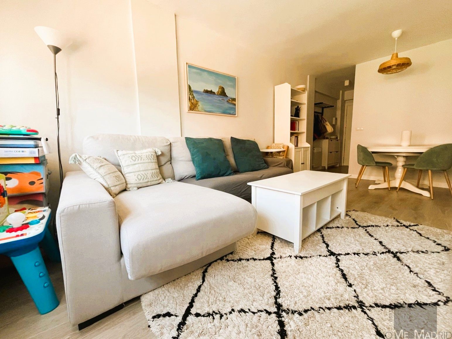 Sala de estar de Piso en venta en  Madrid Capital con Aire acondicionado, Calefacción y Amueblado