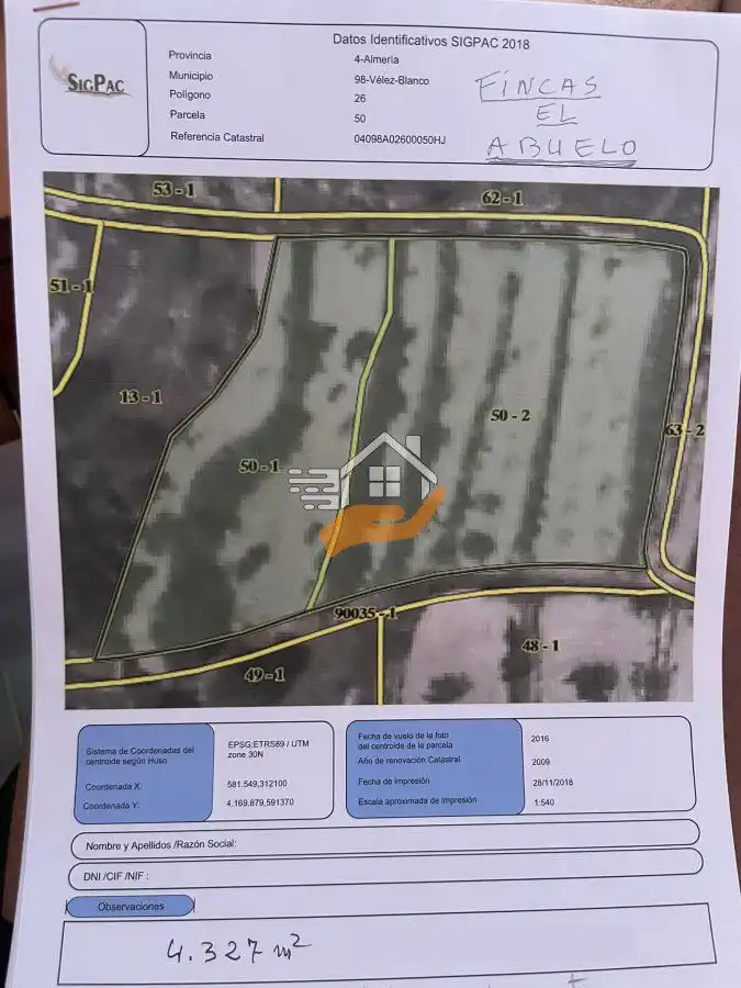 Lands and plots for sale in Vélez-Blanco, imagen 9