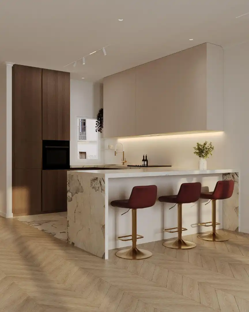 Cocina de Piso en venta en Barcelona con Aire acondicionado, Calefacción y Parquet