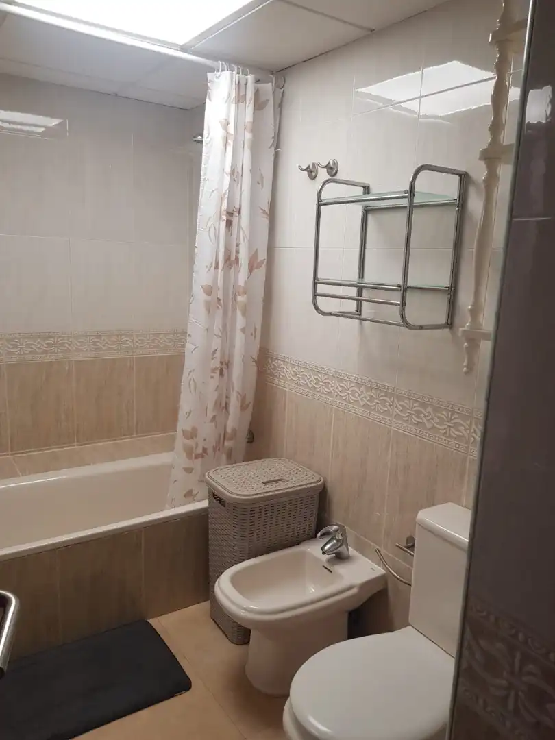 Bathroom of Flat for rent in Roquetas de Mar  with Heating, Terrace and Furnished