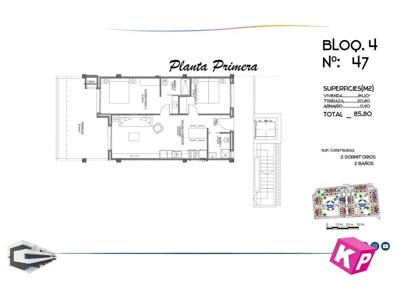 Piso en venta en Guardamar del Segura con Aire acondicionado, Jardín privado y Terraza