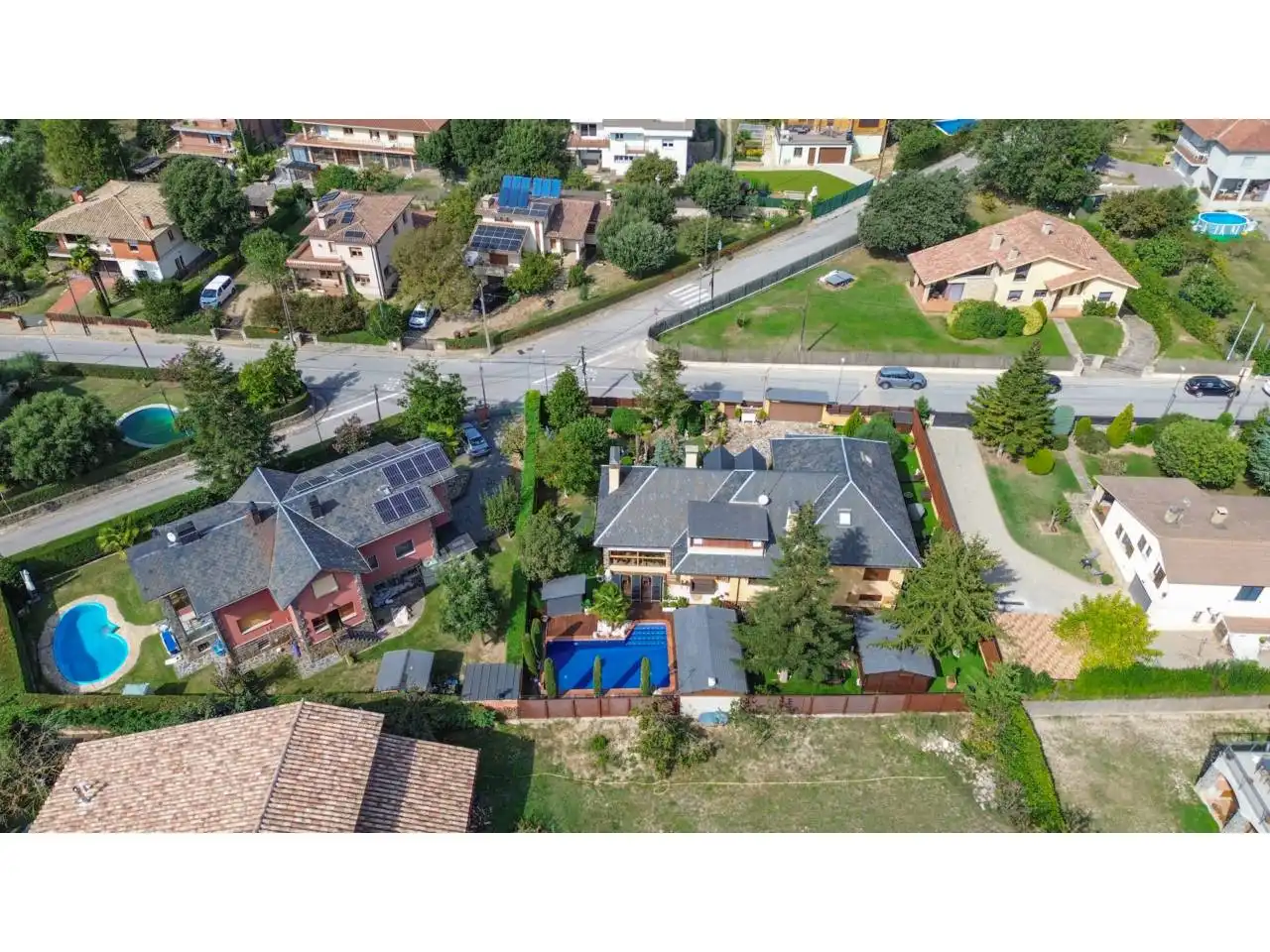Außenansicht von Haus oder Chalet zum Verkauf in Taradell mit Klimaanlage, Heizung und Privatgarten