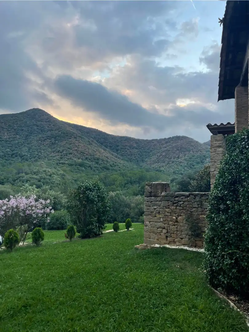 Garten von Country house zur Miete in Girona mit Heizung, Privatgarten und Schwimmbad