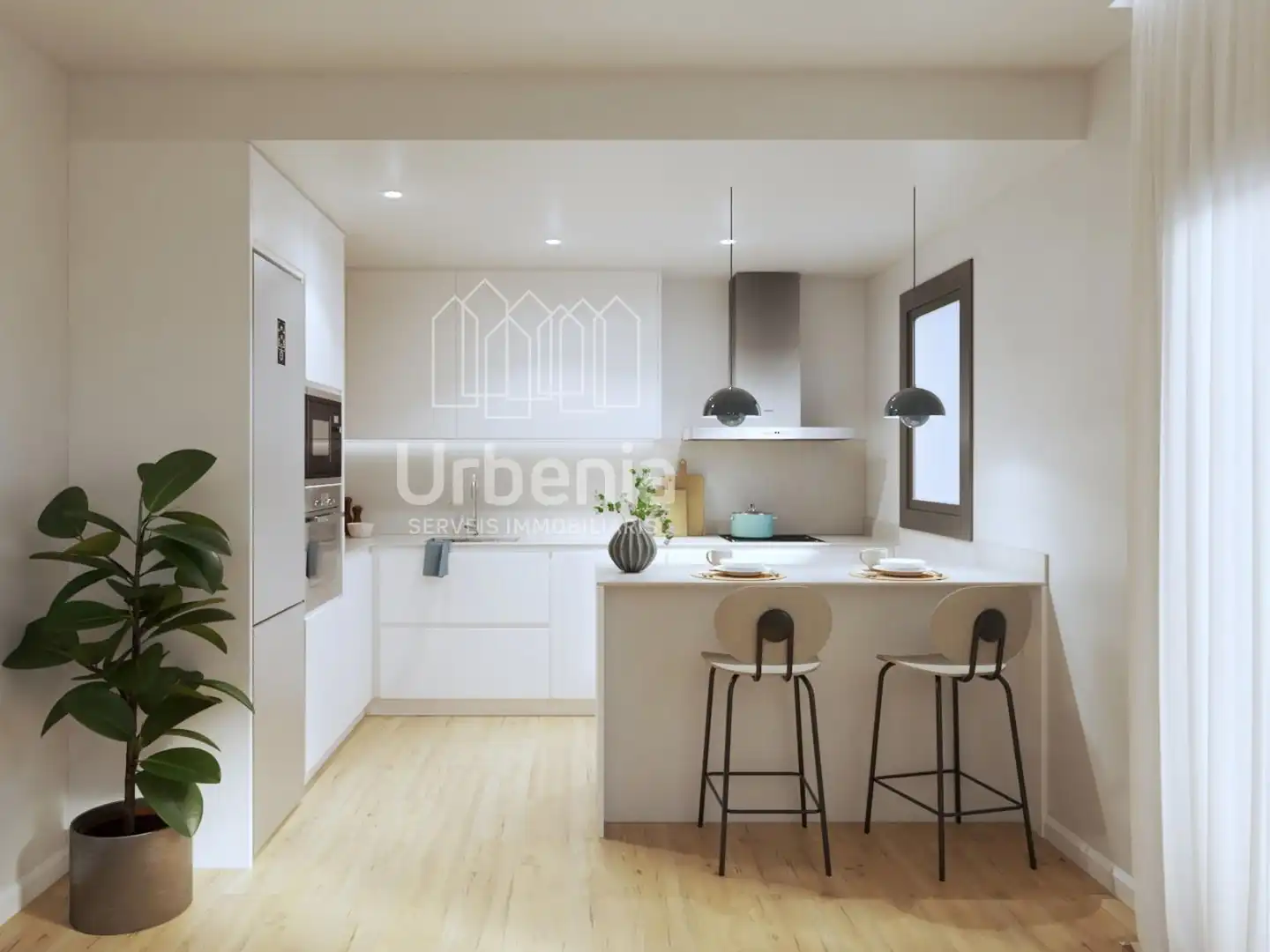 Cocina de Ático en venta en Arenys de Mar con Aire acondicionado, Calefacción y Jardín privado
