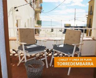 Terrassa de Casa adosada en venda en Torredembarra amb Aire condicionat, Piscina i Balcó