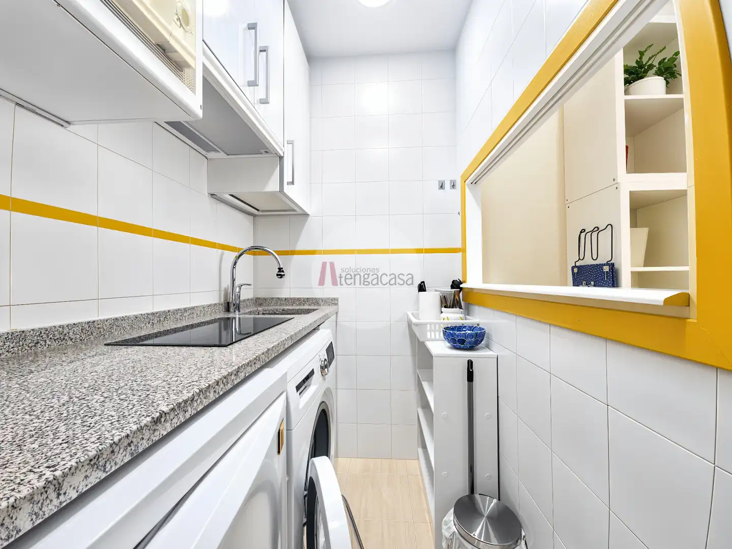 Cocina de Apartamento de alquiler en Madrid con Aire acondicionado, Calefacción y Terraza