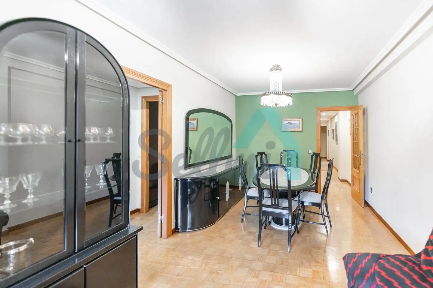 Comedor de Piso de alquiler en Oviedo  con Calefacción, Parquet y Terraza