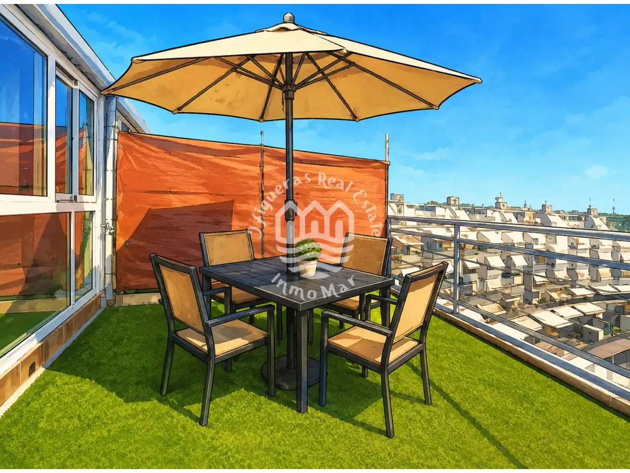 Terrasse von Maisonette zum Verkauf in Terrassa mit Klimaanlage, Heizung und Terrasse