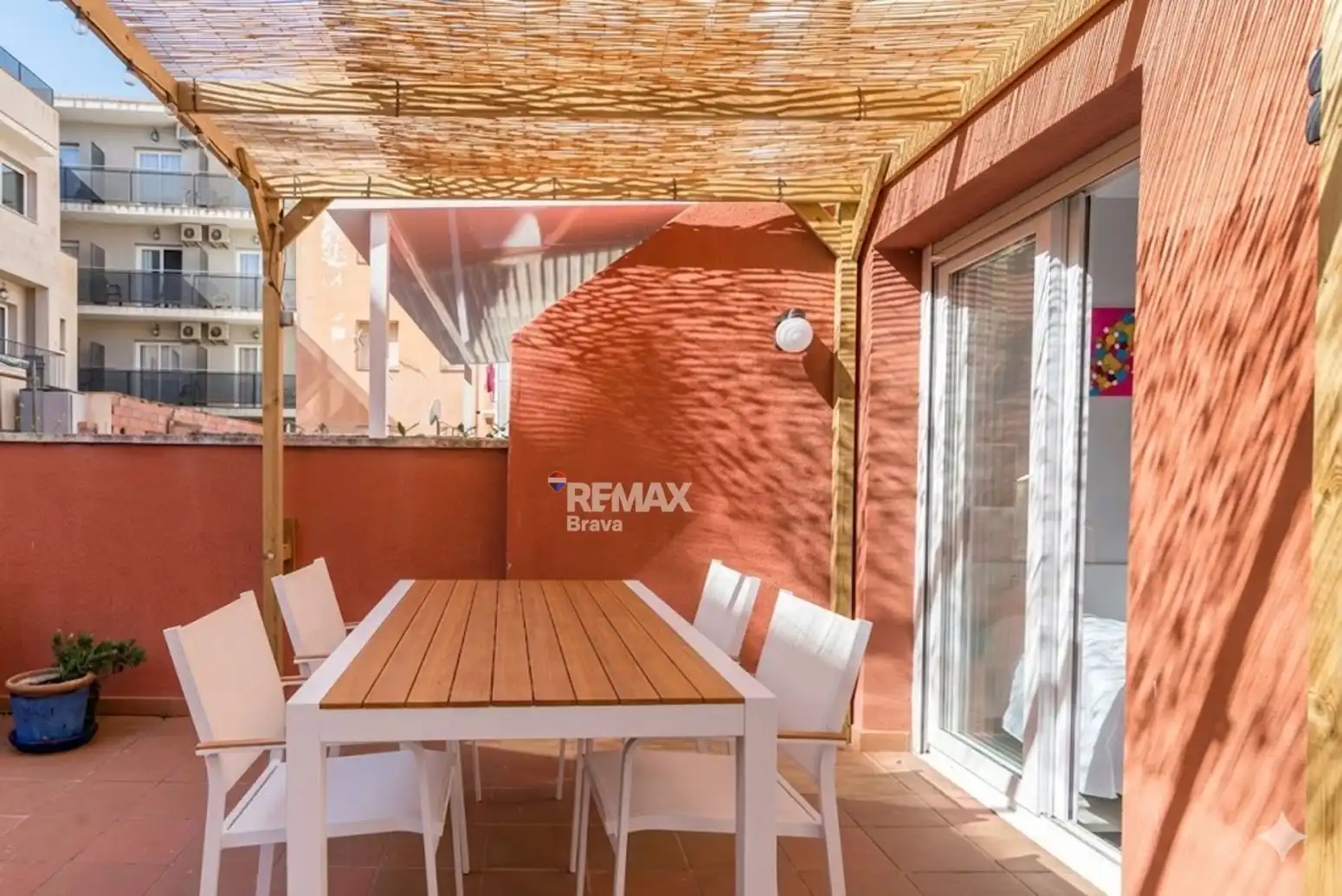 Terrace of Flat for sale in Roses  with Air Conditioner, Heating and Terrace