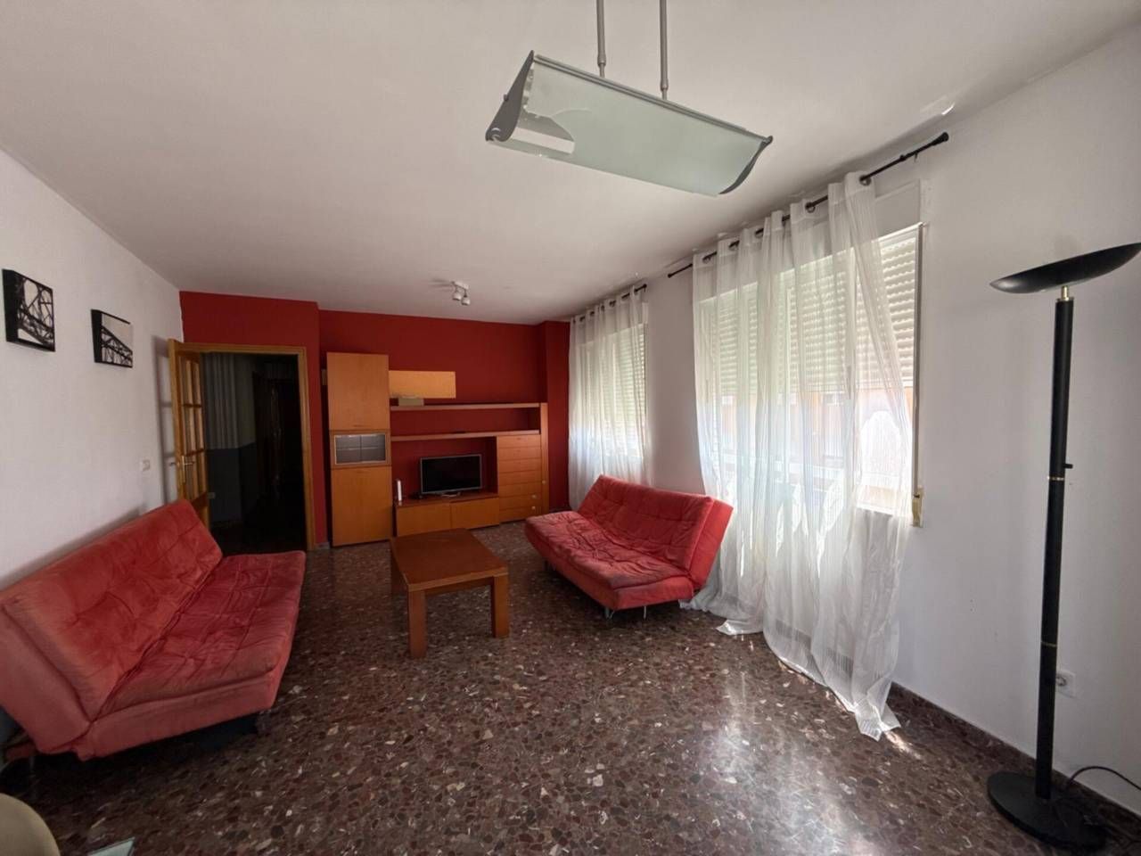Living room of Flat for sale in Castellón de la Plana / Castelló de la Plana  with Air Conditioner, Storage room and Furnished
