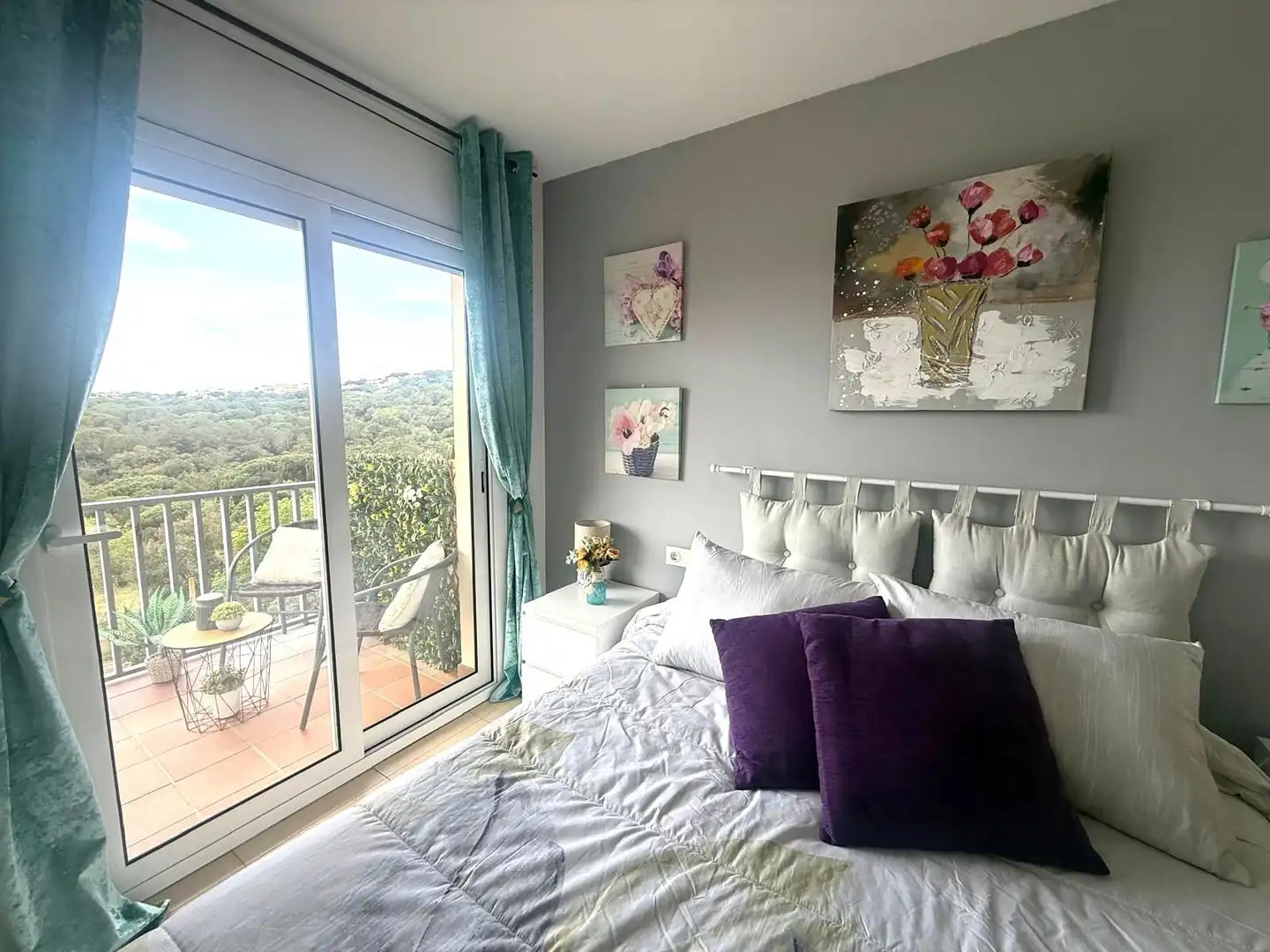 Schlafzimmer von Wohnung zum Verkauf in Blanes mit Heizung und Terrasse